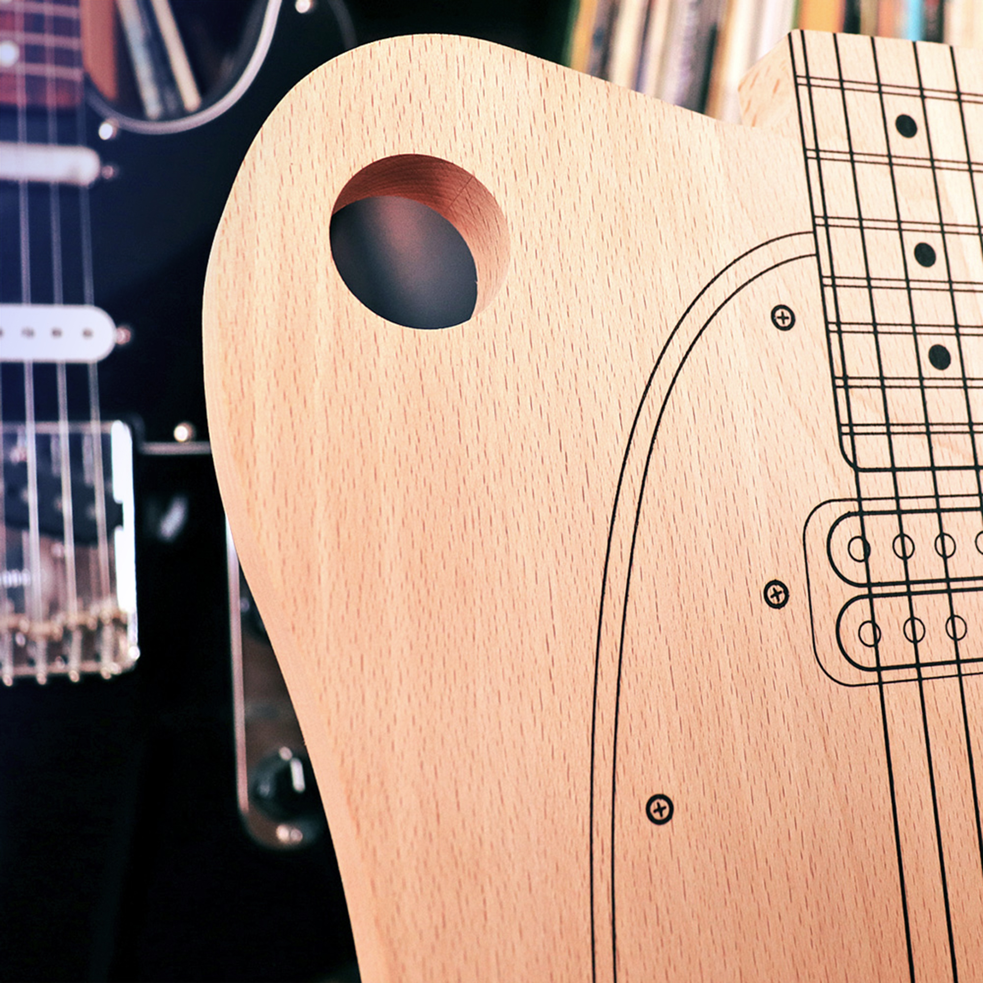 Schneidebrett - Gitarre 1216 - 4