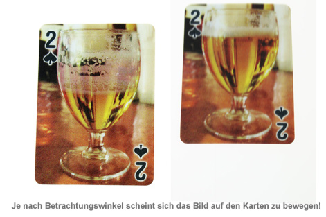 Bier Kartenspiel mit 3D Wackelbildern 2256 - 2