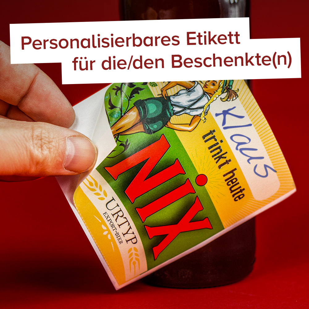 NiX im Glas - Biergeschenk Box