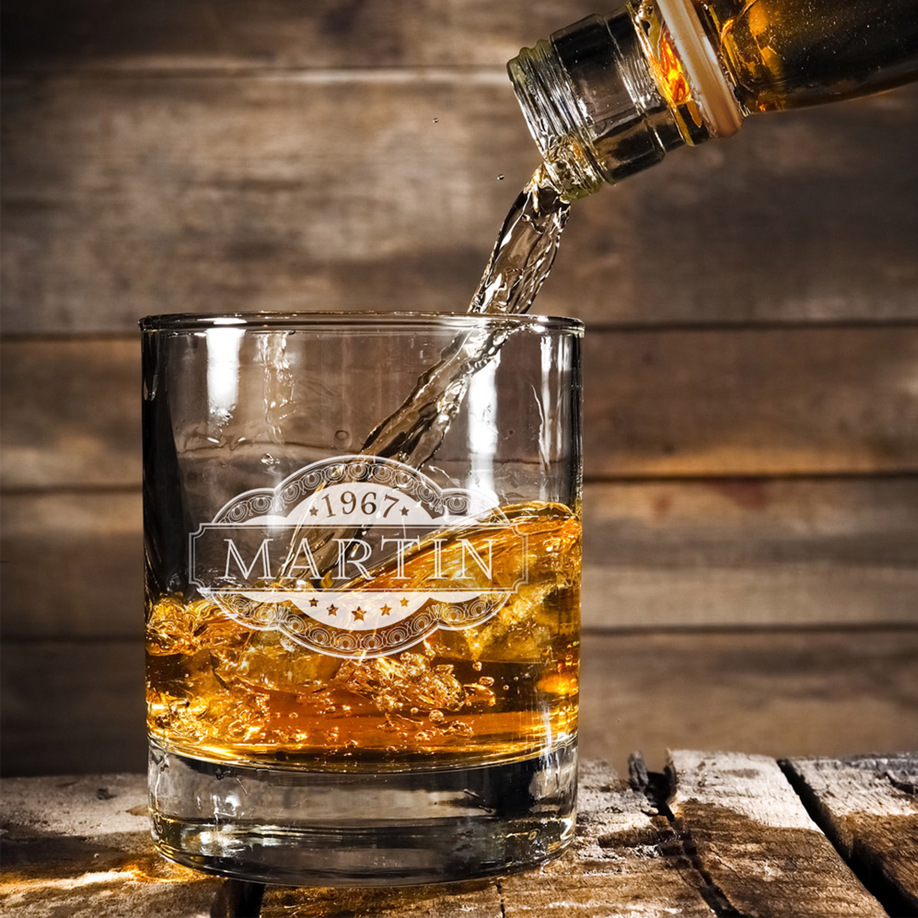 Whiskyglas mit Gravur - Banderole 3959 - 5