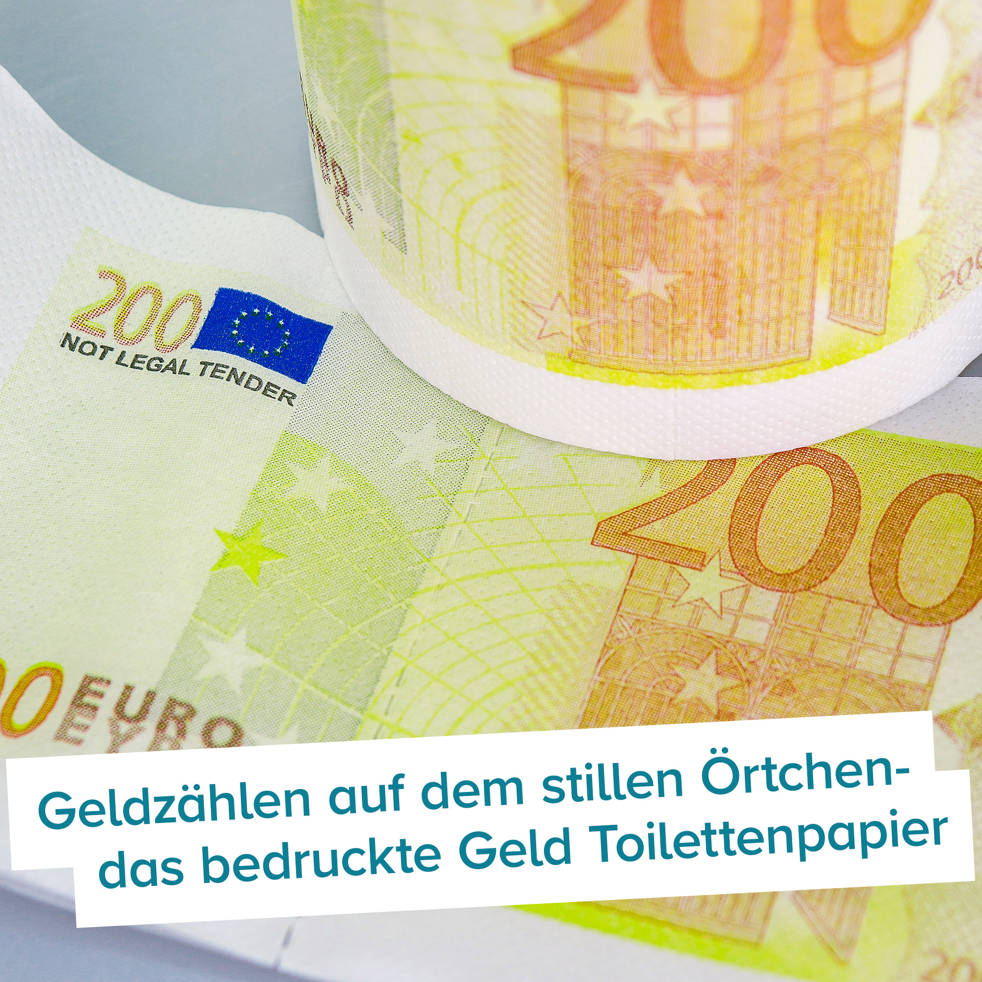 Geld Toilettenpapier - 200 Euro - 2er Set 4126 - 2