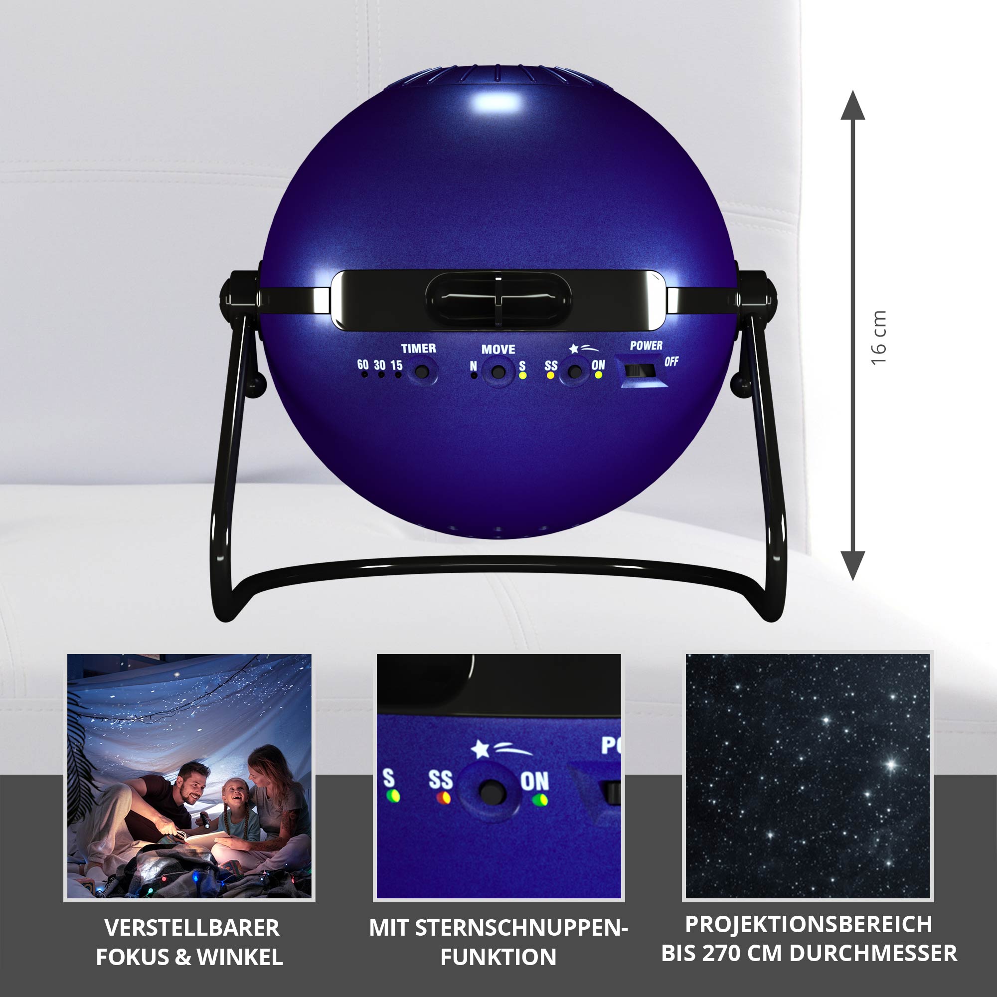 Sega Toys Planetarium - Sternenhimmel Projektor - blau