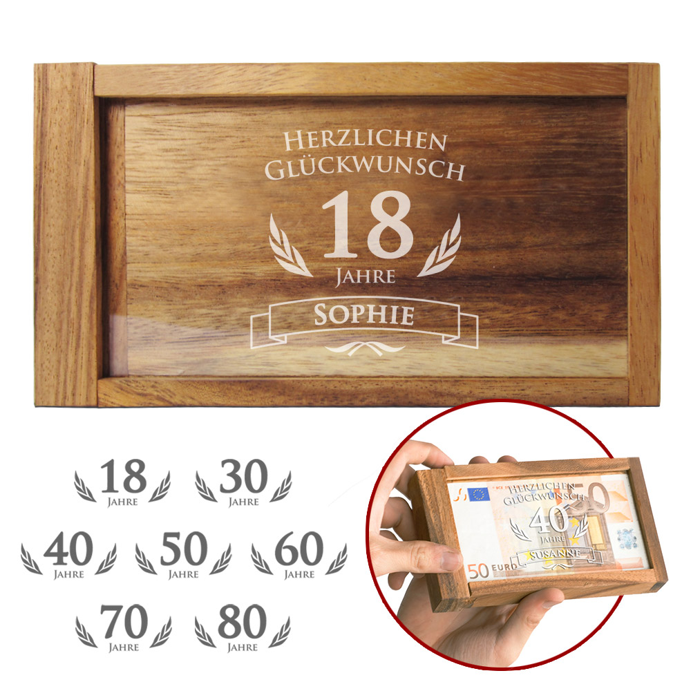 Magische Geldgeschenkbox zum Geburtstag 2160