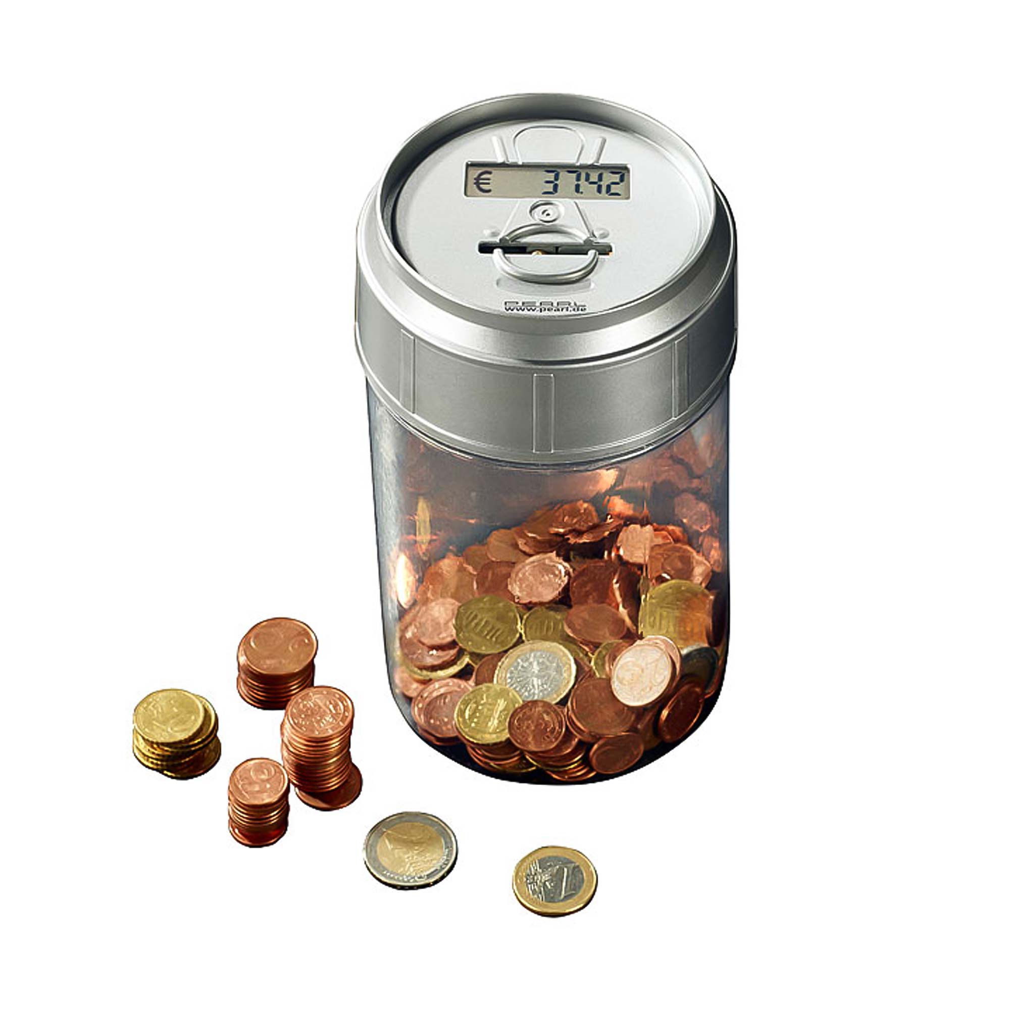 Spardose mit Zählwerk - Münzzähler
