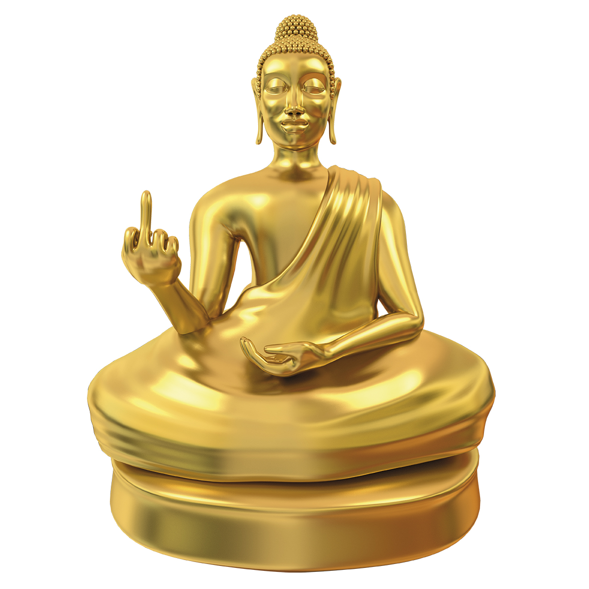 Am Arsch vorbei - Buddha Statue 3227 - 2