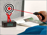 Laser Wecker mit Zielscheibe 0595 - 1