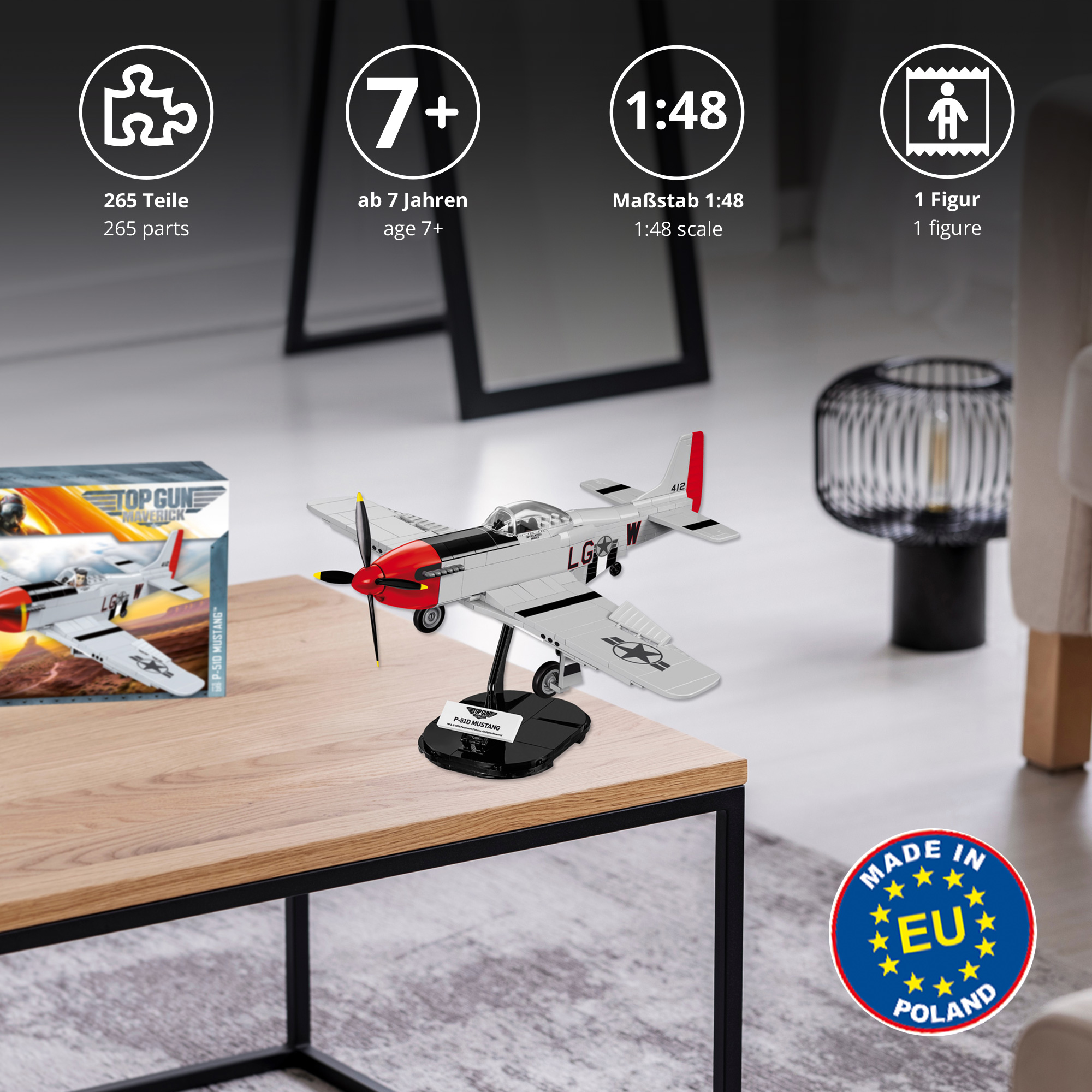 P-51D Mustang - Cobi Klemmbausteine 1012-DH-0000 - 3