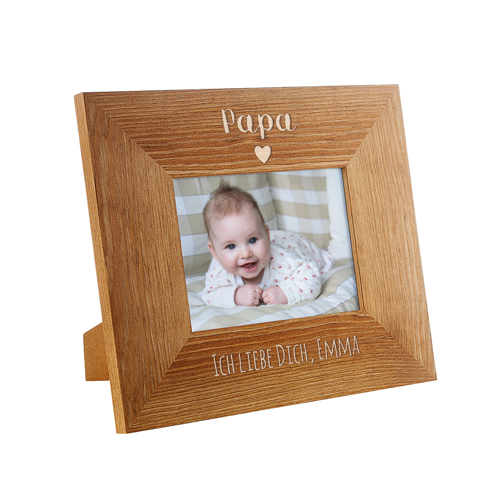 FHzytg Bilderrahmen 10x15cm Geschenk für Papa, Holz Drehbare Fotorahmen mit  Herz Anhänger, Personalisiert Doppelseitiger Fotorahmen Geburtstagsgeschenk  Erntedankfest Geschenke für Papa zum Vatertag : : Küche, Haushalt  & Wohnen