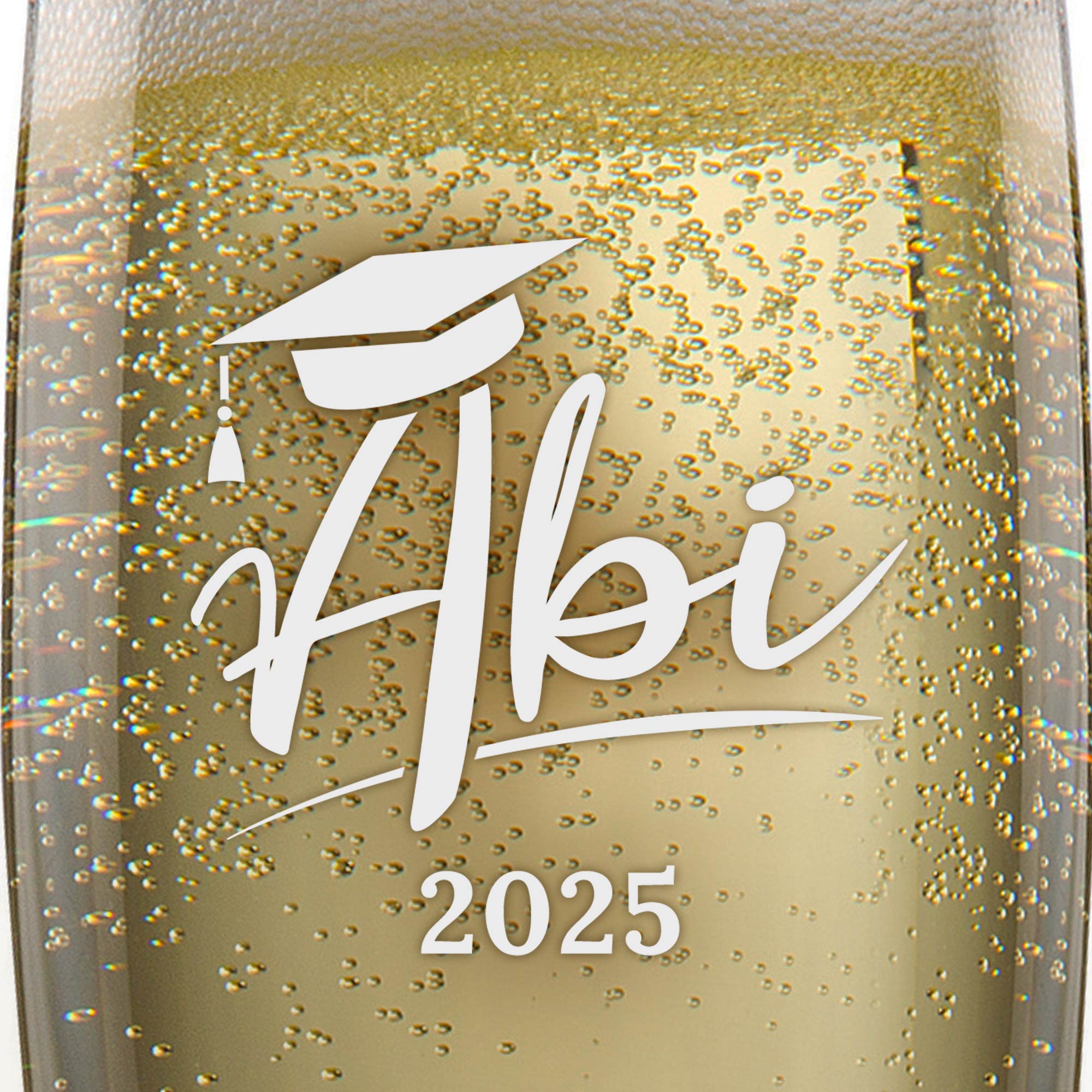 Sektglas mit Gravur - Abitur