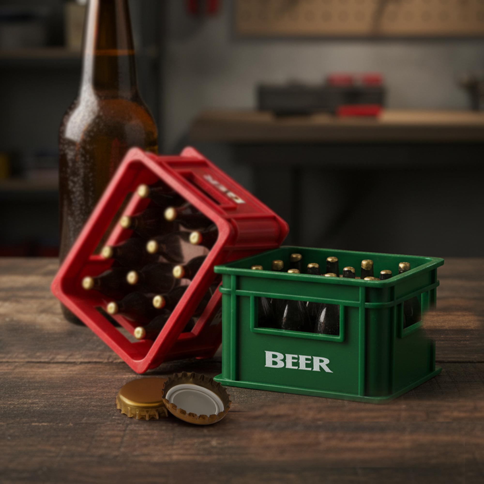 Flaschenöffner Bierkasten - Bieröffner mit Magnet Flaschenöffner Bierkasten - Bieröffner mit Magnet