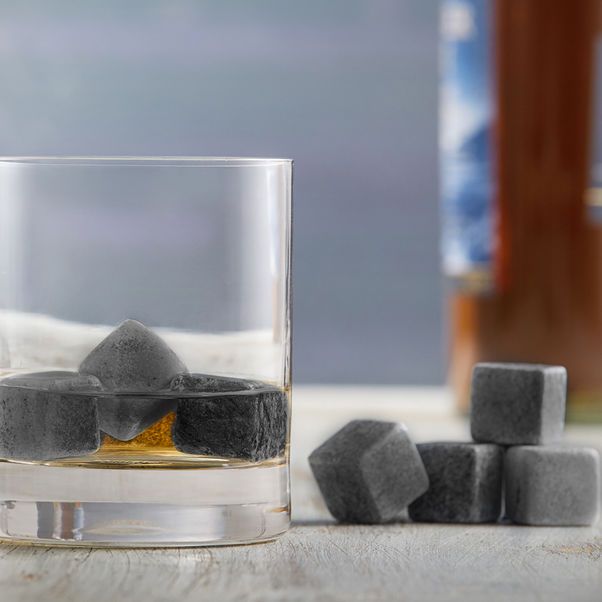 Whisky Steine in Holzkiste mit Gravur - Elegant 4162 - 2