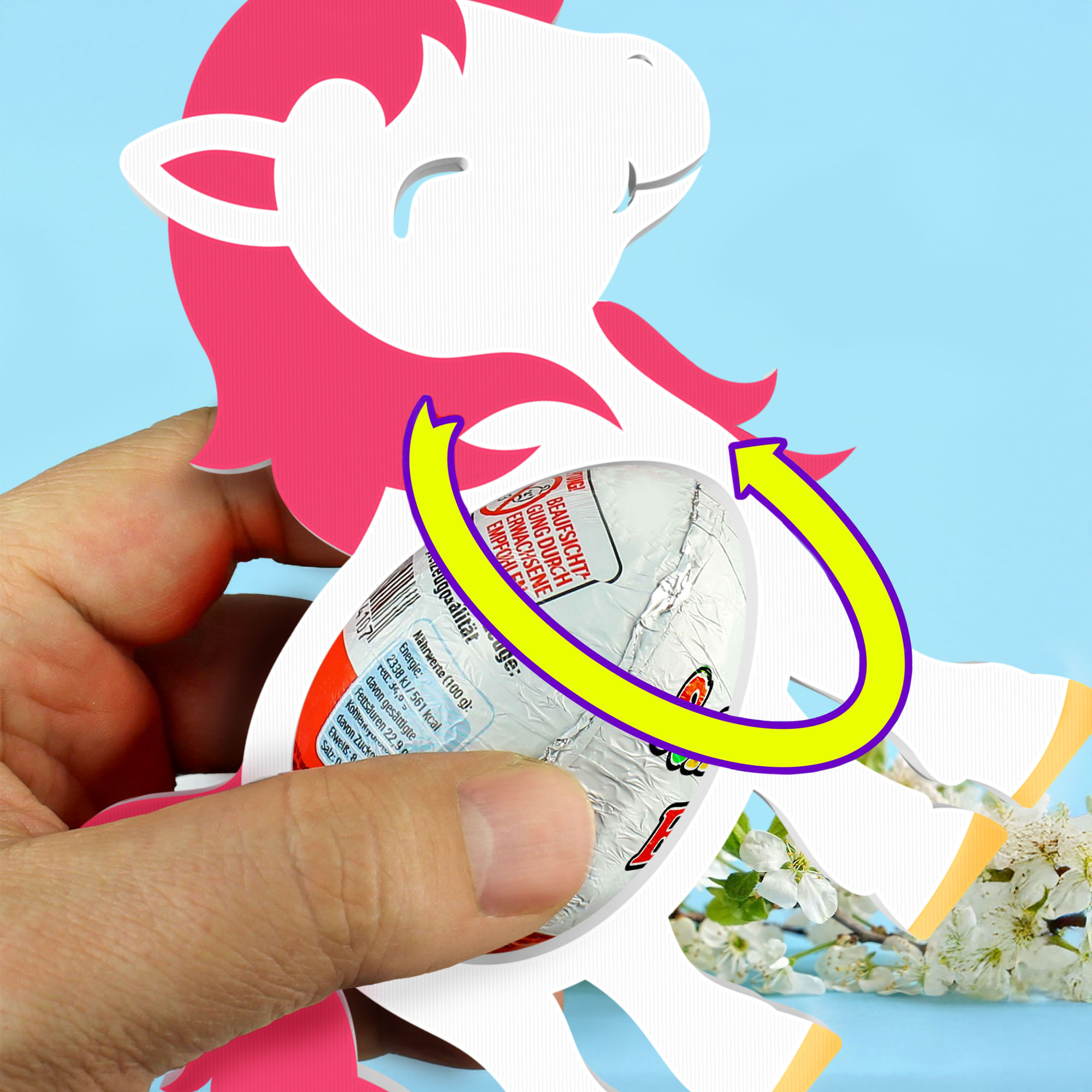 Einhörner Ü-Ei Halter - 3er Set Einhörner Ü-Ei Halter - 3er Set