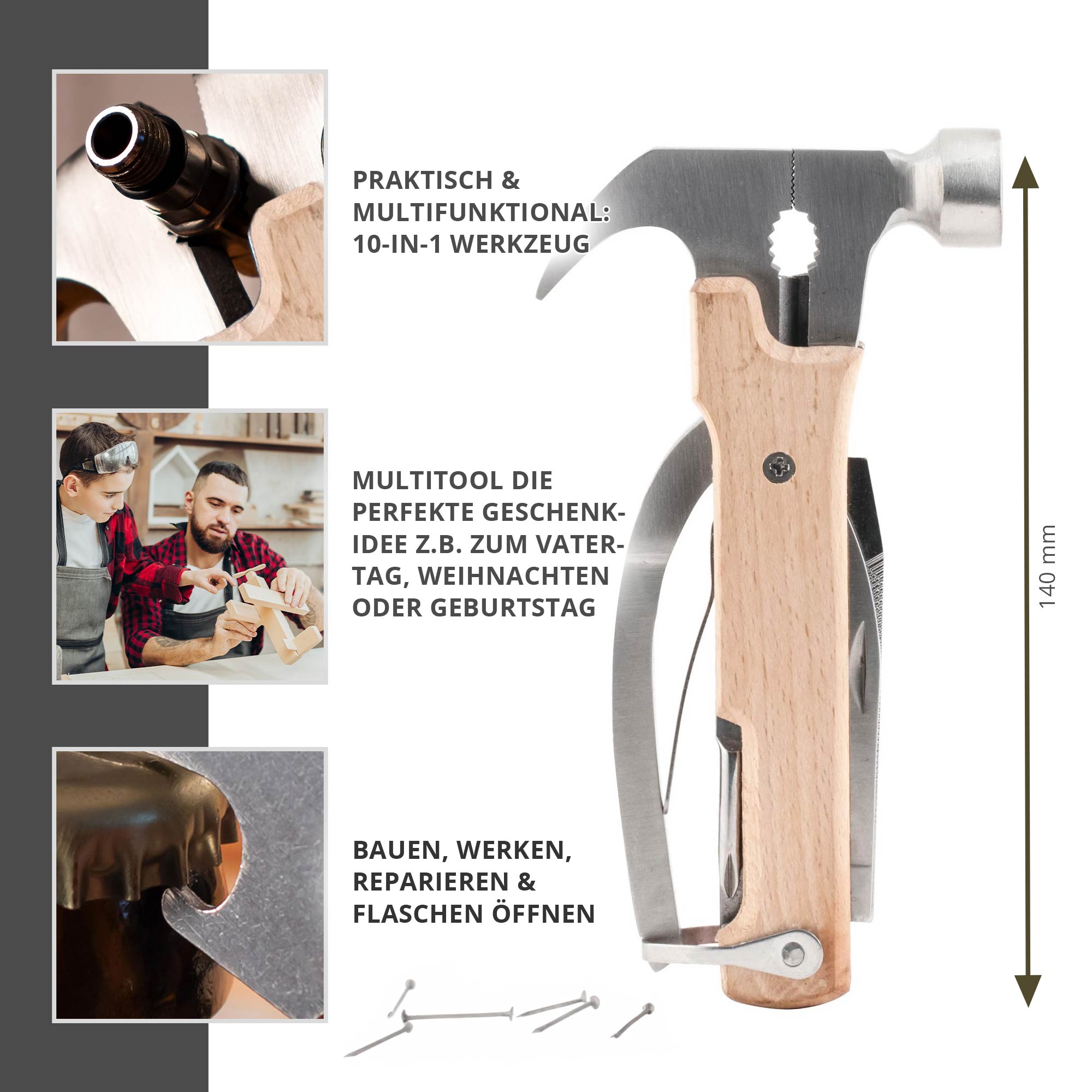 Holz Hammer Multifunktionswerkzeug