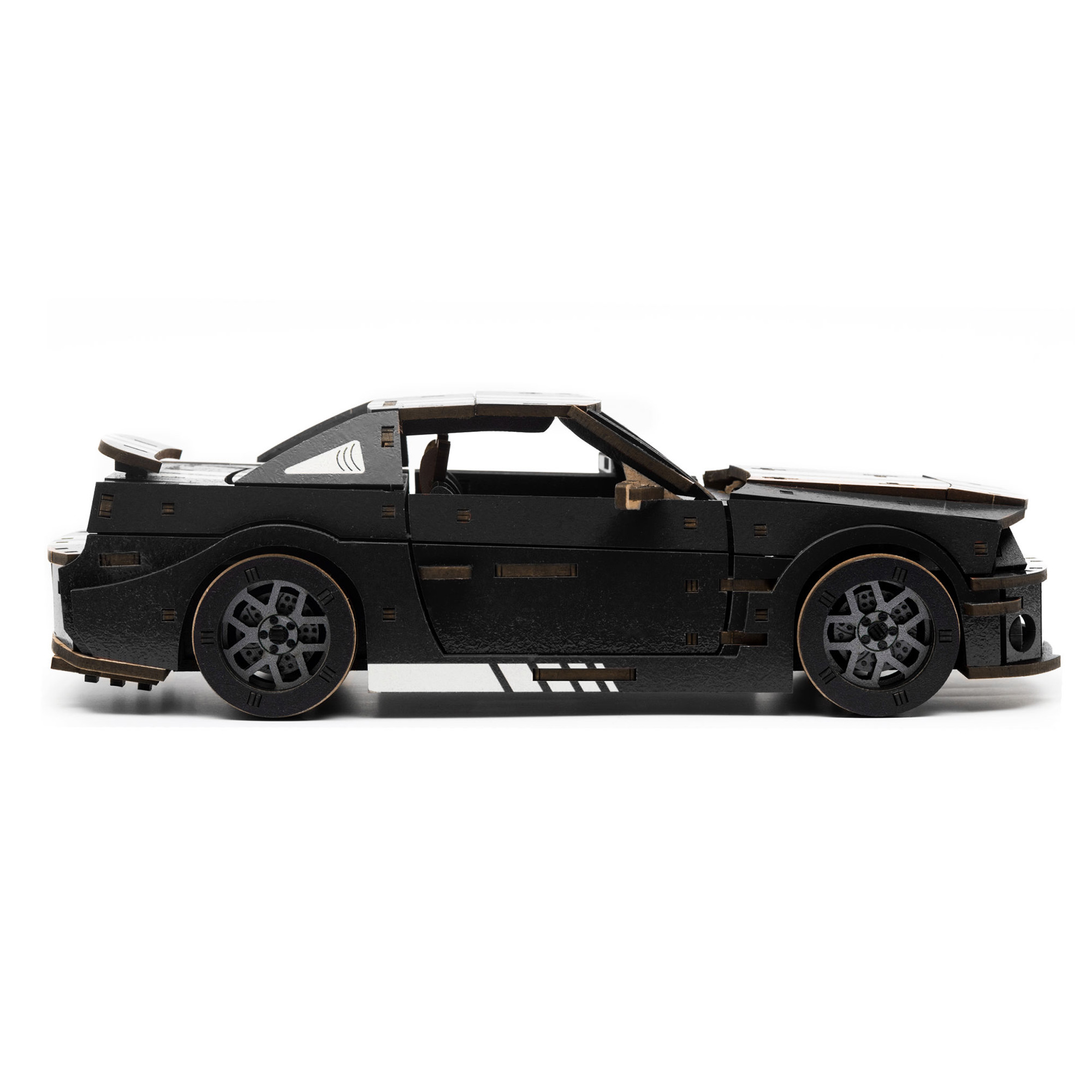 Holzpuzzle 3D - Auto - Stallion GT Schwarz