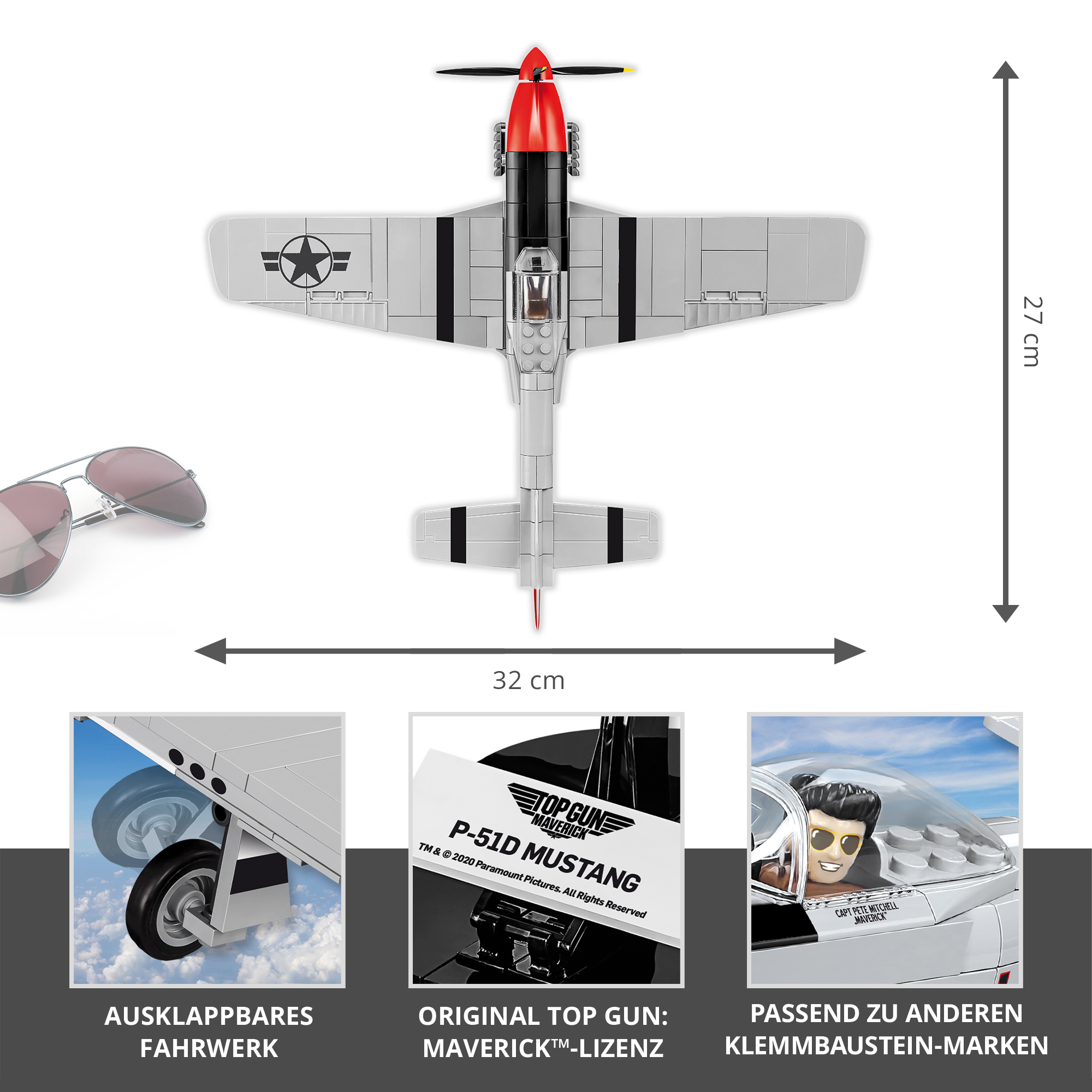 P-51D Mustang - Cobi Klemmbausteine 1012-DH-0000 - 1
