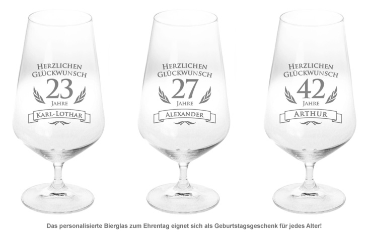 Bierglas zum Geburtstag 1446 - 1