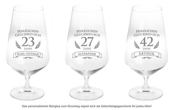 Bierglas zum Geburtstag 1446 - 1