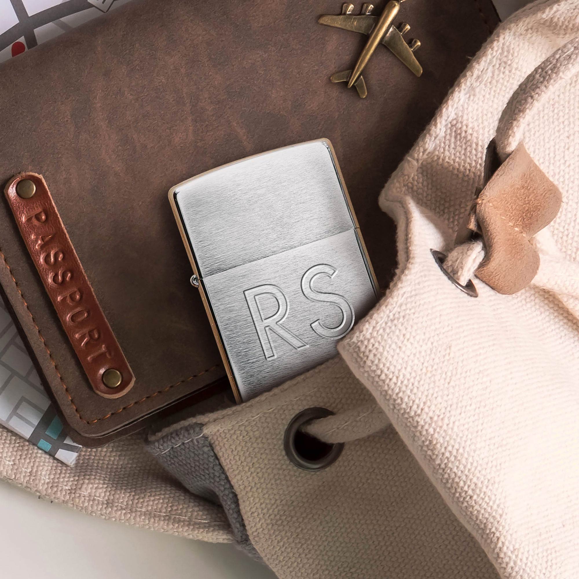 Zippo Sturmfeuerzeug mit Gravur - XL Initialen