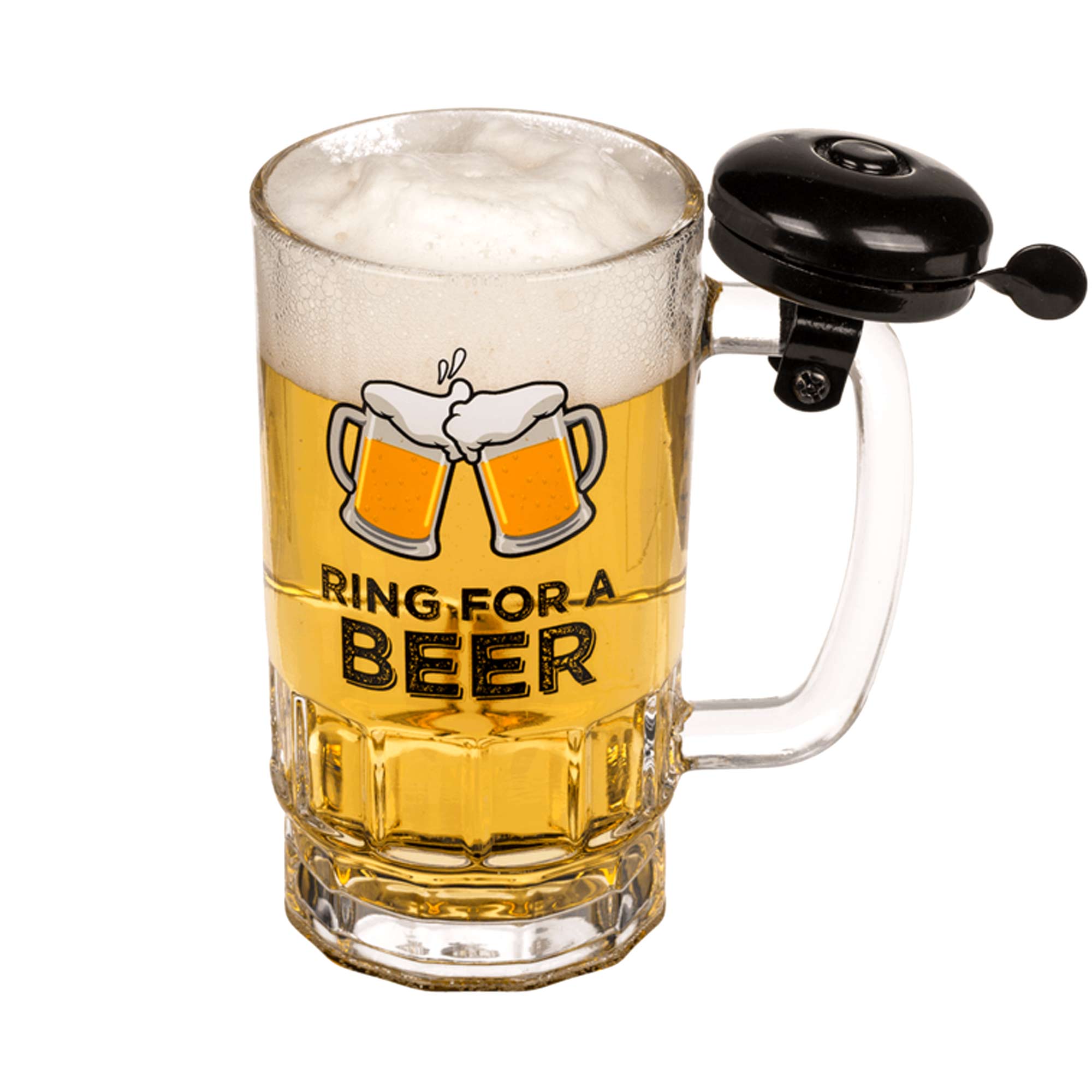 Bierkrug mit Klingel