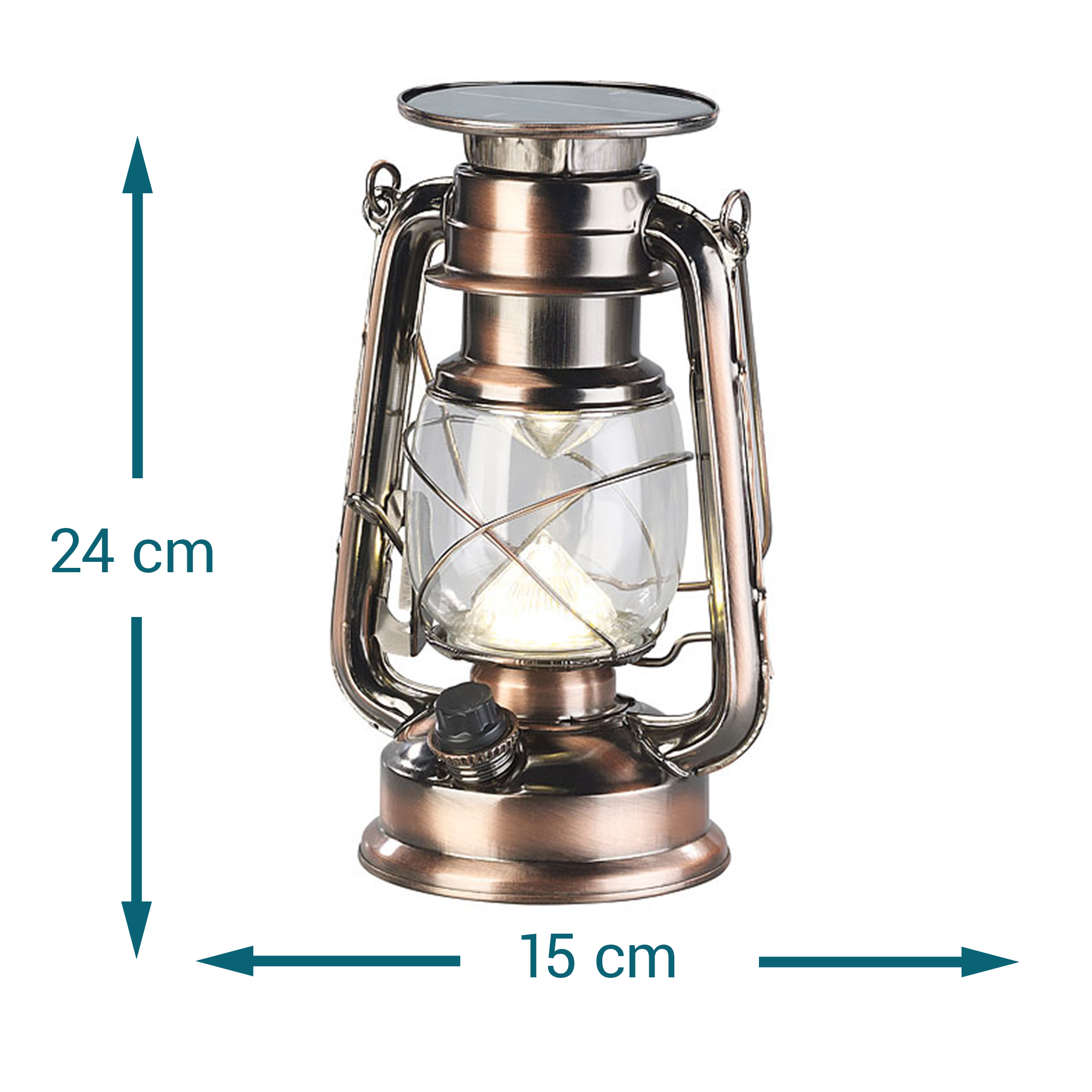 LED Solarleuchte in Sturmlaternen-Optik 3864 - 8