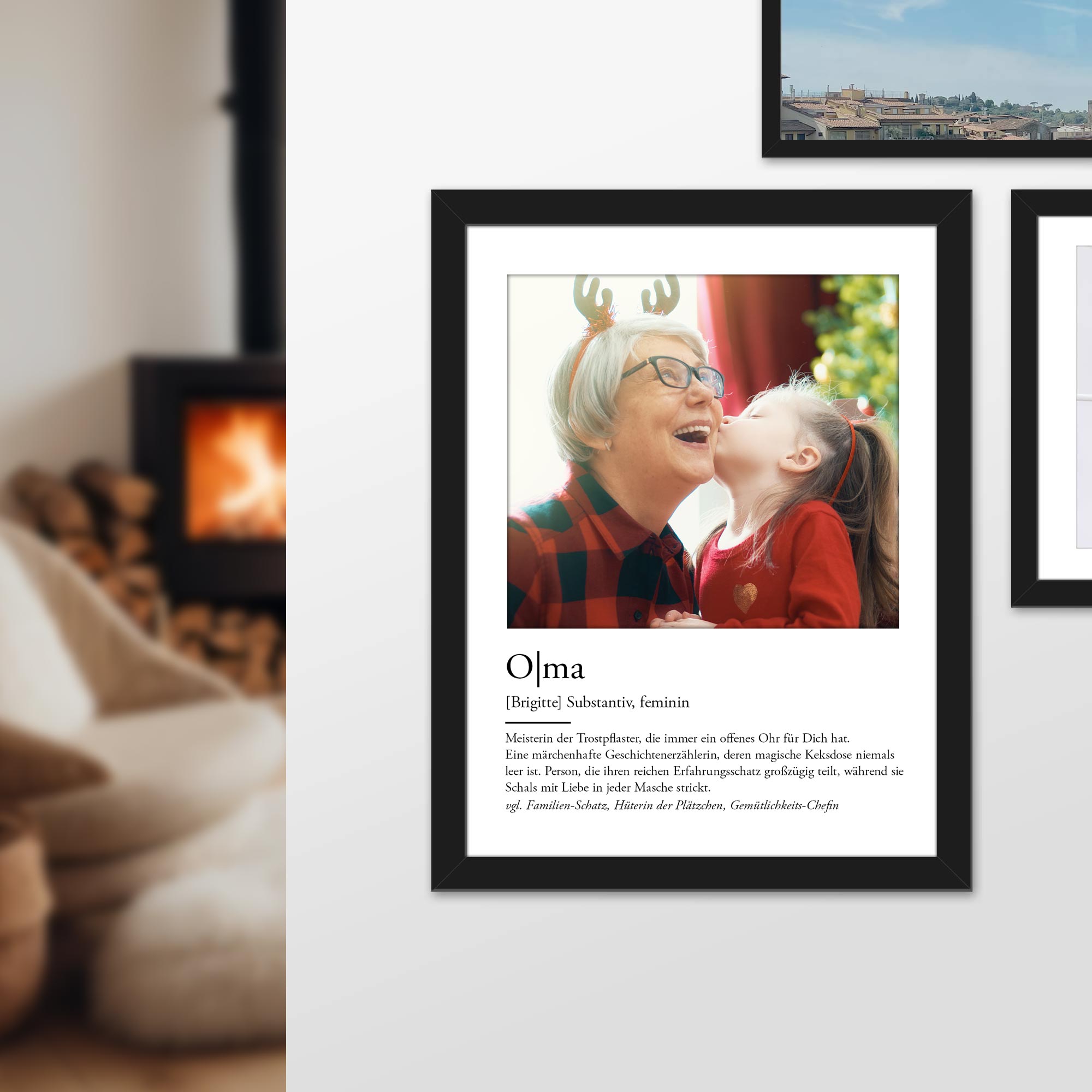Definition Oma - personalisiertes Bild mit Foto