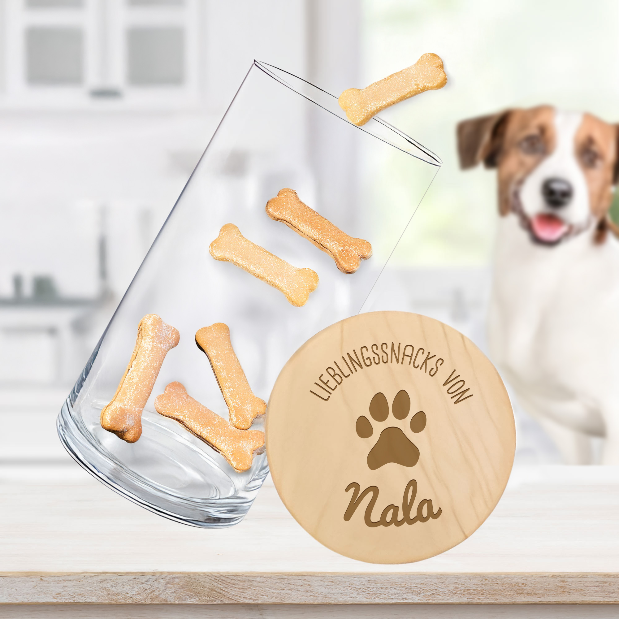Vorratsglas mit Gravur - Hundesnacks