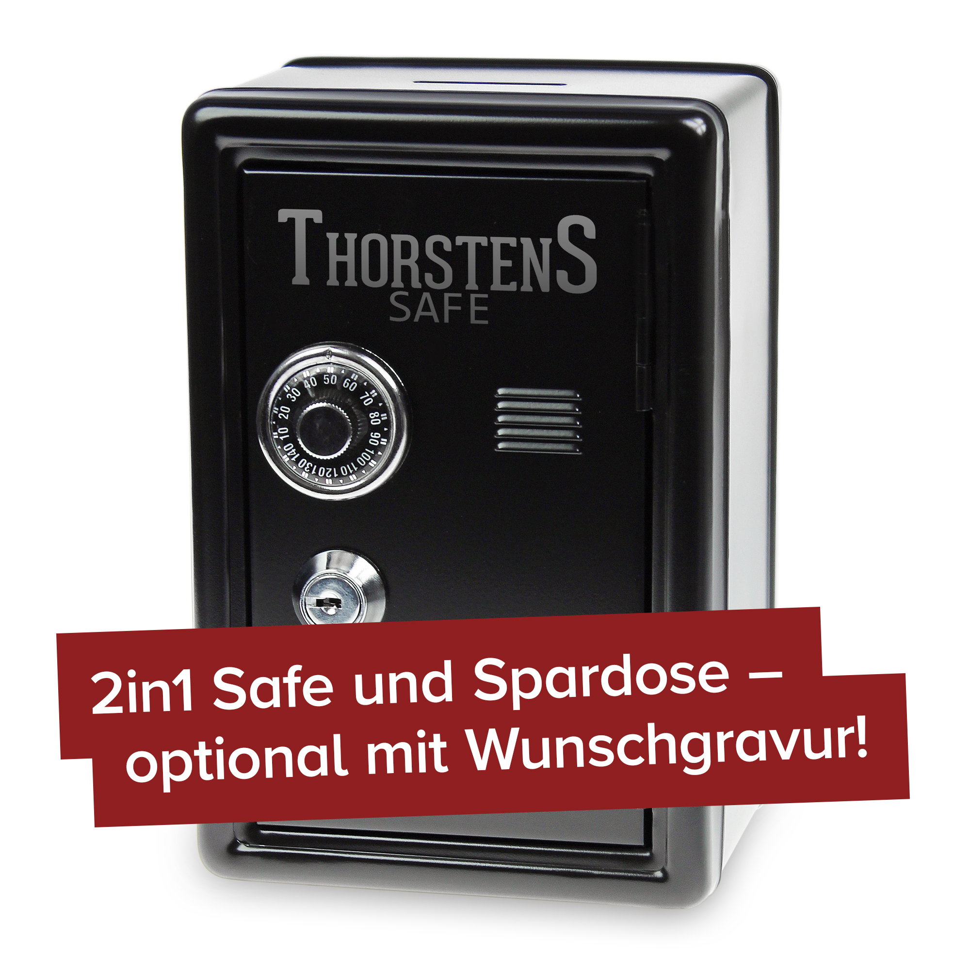 Spardose Tresor - schwarz 0574 - 2