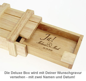 Magische IQ Box Deluxe zur Hochzeit - Jawort Gravur 2133 - 1