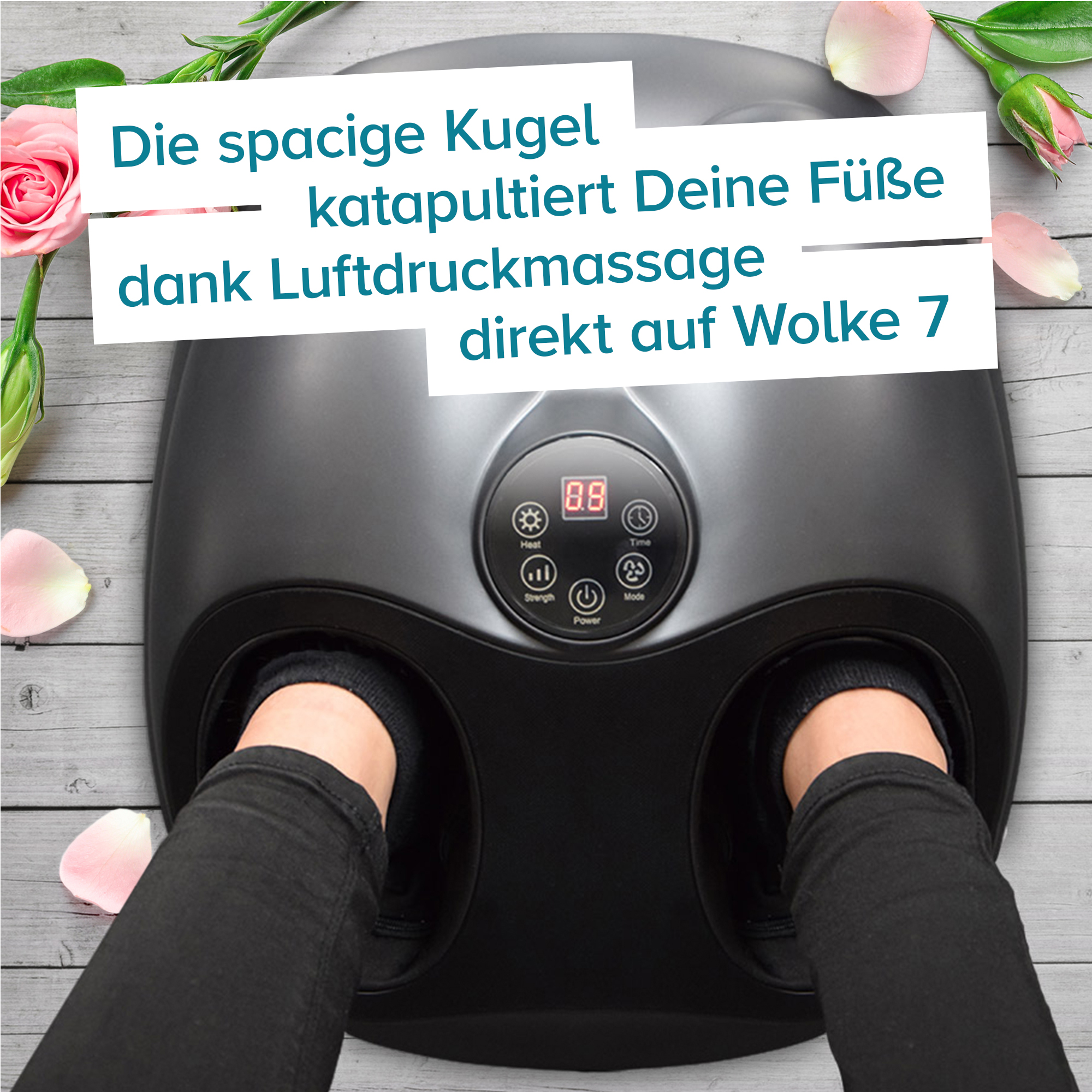 Fußmassagegerät mit Wärmefunktion - Space Design