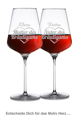 Weingläser für Bräutigameltern 2553 - 1