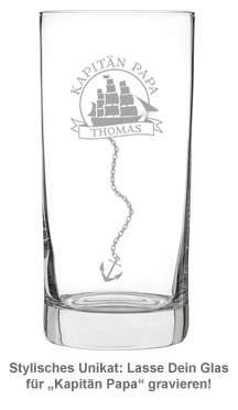 Cocktailglas mit Gravur für Papa - Segelschiff 3477 - 1