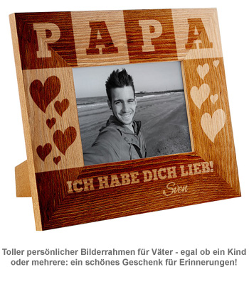 Personalisierter Bilderrahmen für Papa