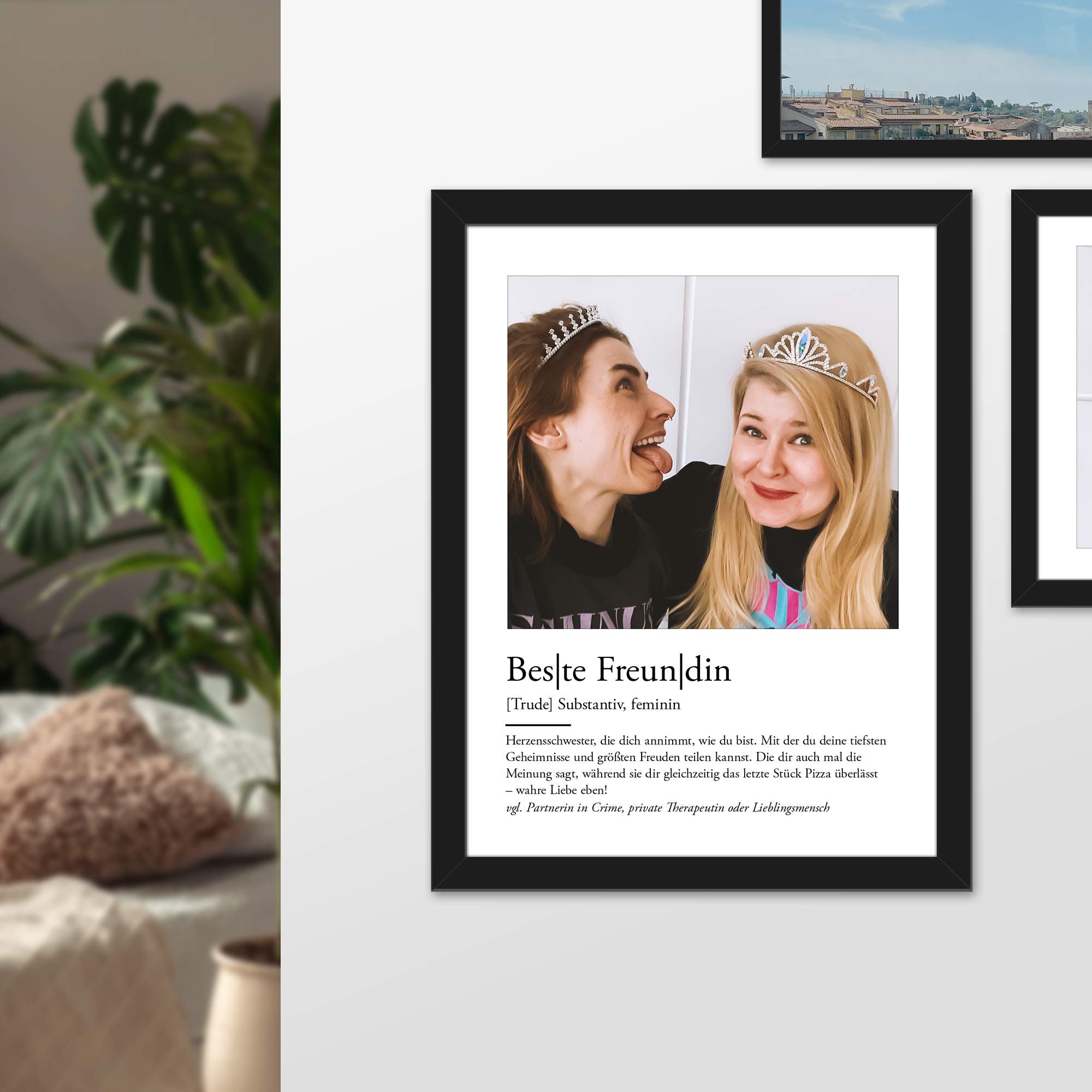 Definition Beste Freundin - personalisiertes Bild mit Foto