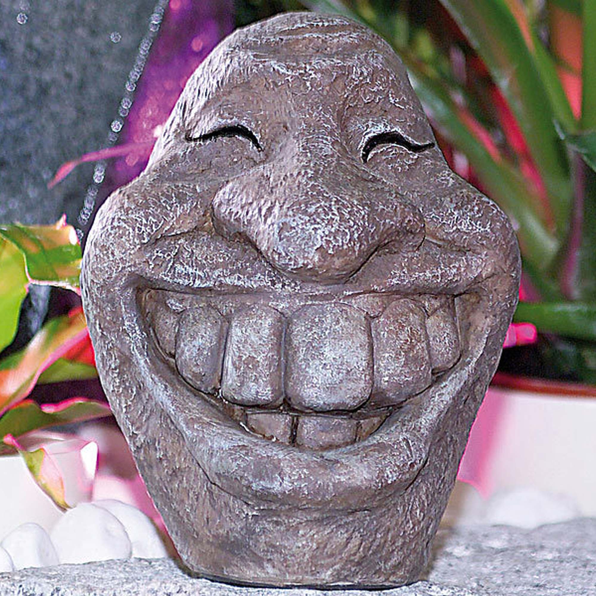 Deko Steinfigur - Smiley Deko Steinfigur - Smiley