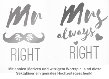 Sektgläser - Mr and Mrs Right 3065 - 1