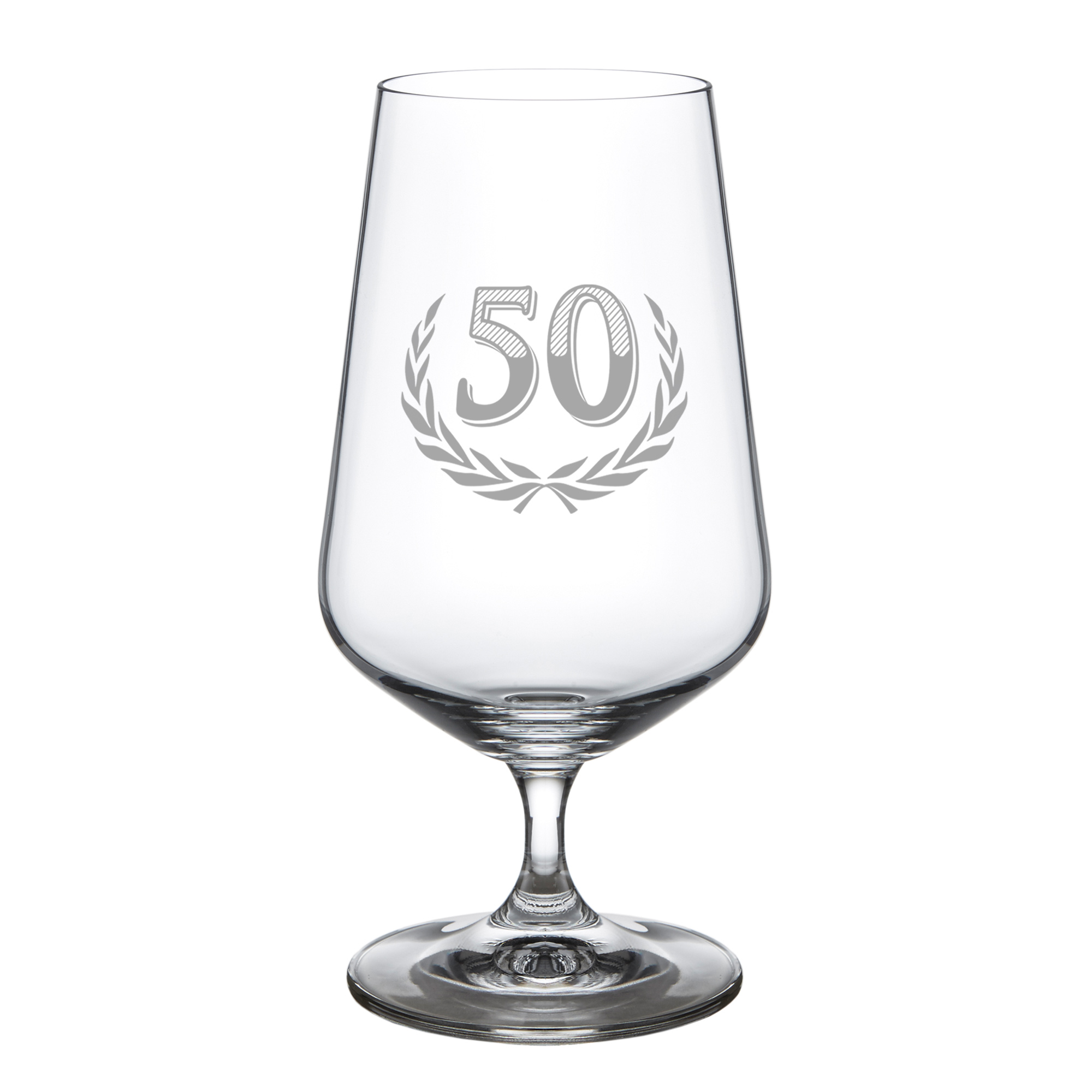 Bierglas mit Gravur zum 50. Geburtstag Bierglas mit Gravur zum 50. Geburtstag