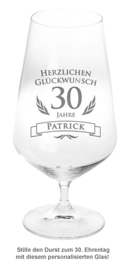 Bierglas zum 30. Geburtstag 1310 - 1