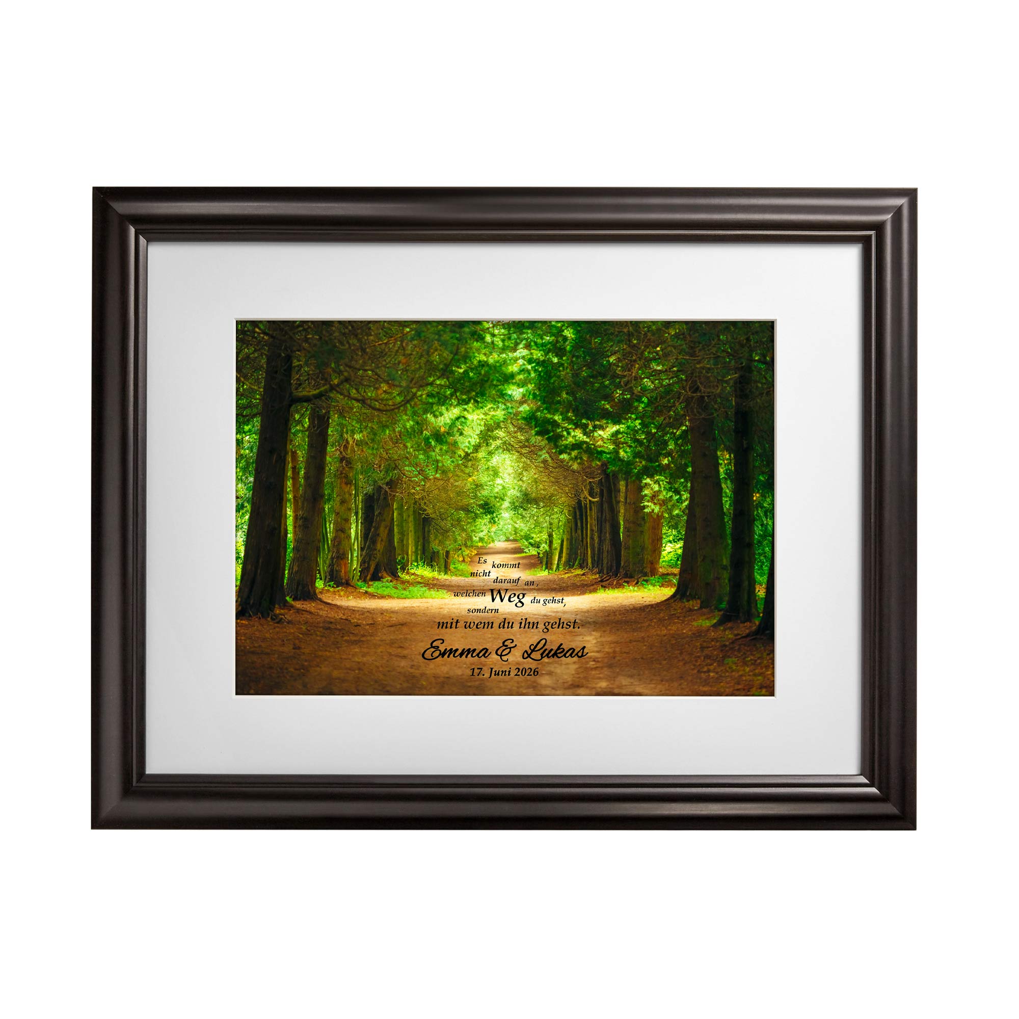 Gemeinsamer Weg Frühlingsbild - personalisiert