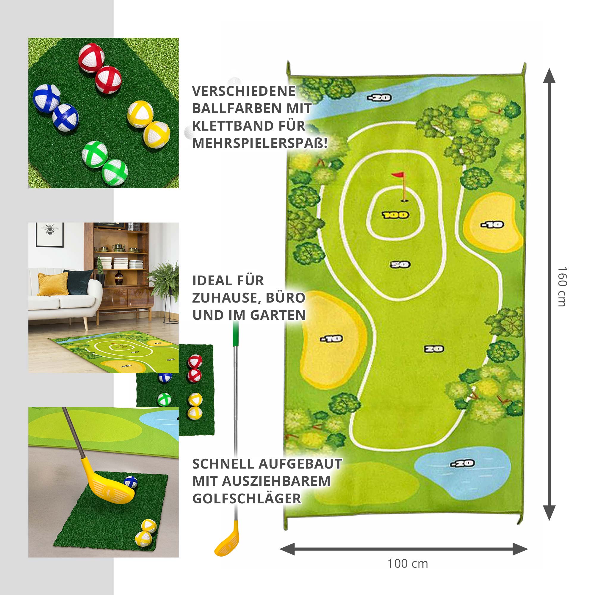 Mini Golf mit Teppich
