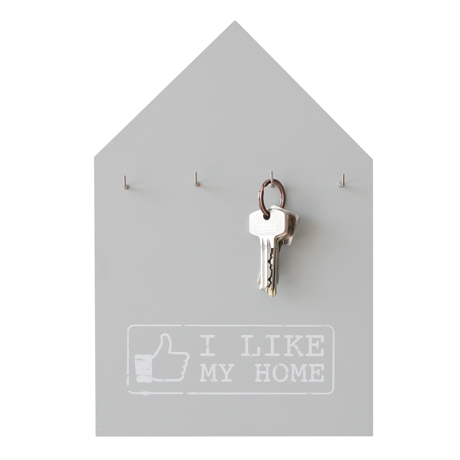 Schlüsselbrett - I like my home - grau 3923 - 1