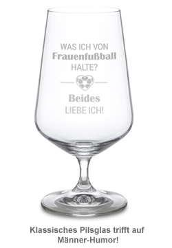 Bierglas mit Gravur - Frauenfußball 3205 - 1