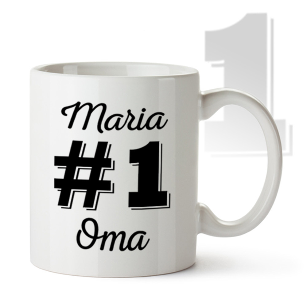 Personalisierte Tasse - Nummer 1 Oma 1812