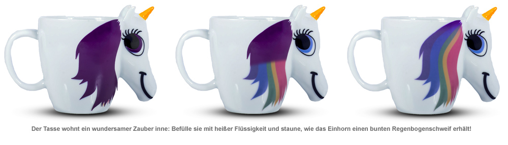 Einhorn Tasse mit Farbwechsel 3071 - 1