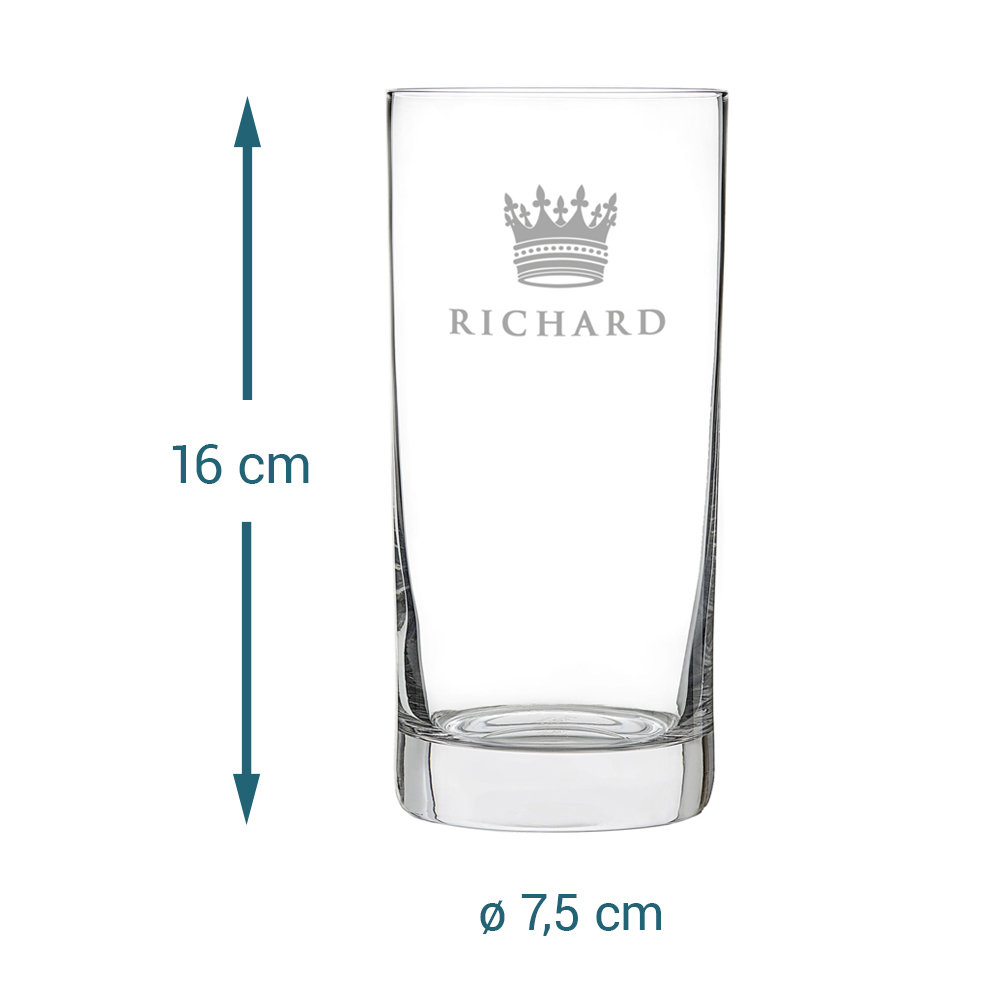 Cocktailglas mit Gravur - König Krone 3961 - 5
