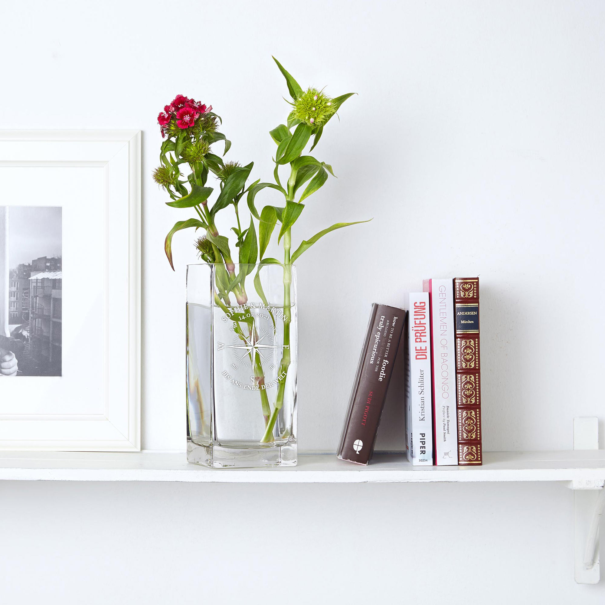 Vase mit Gravur - Liebeskompass 214-62-MZ - 4