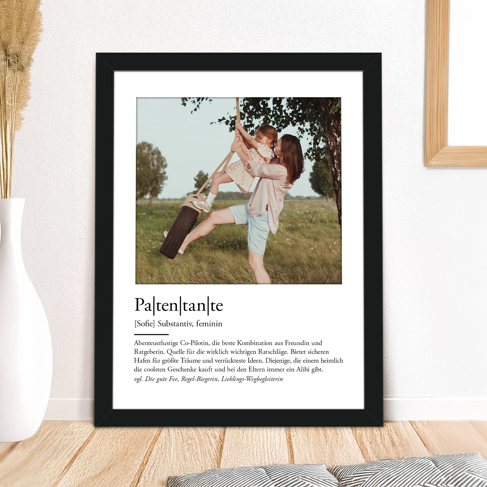 Definition Patentante - personalisiertes Bild mit Foto