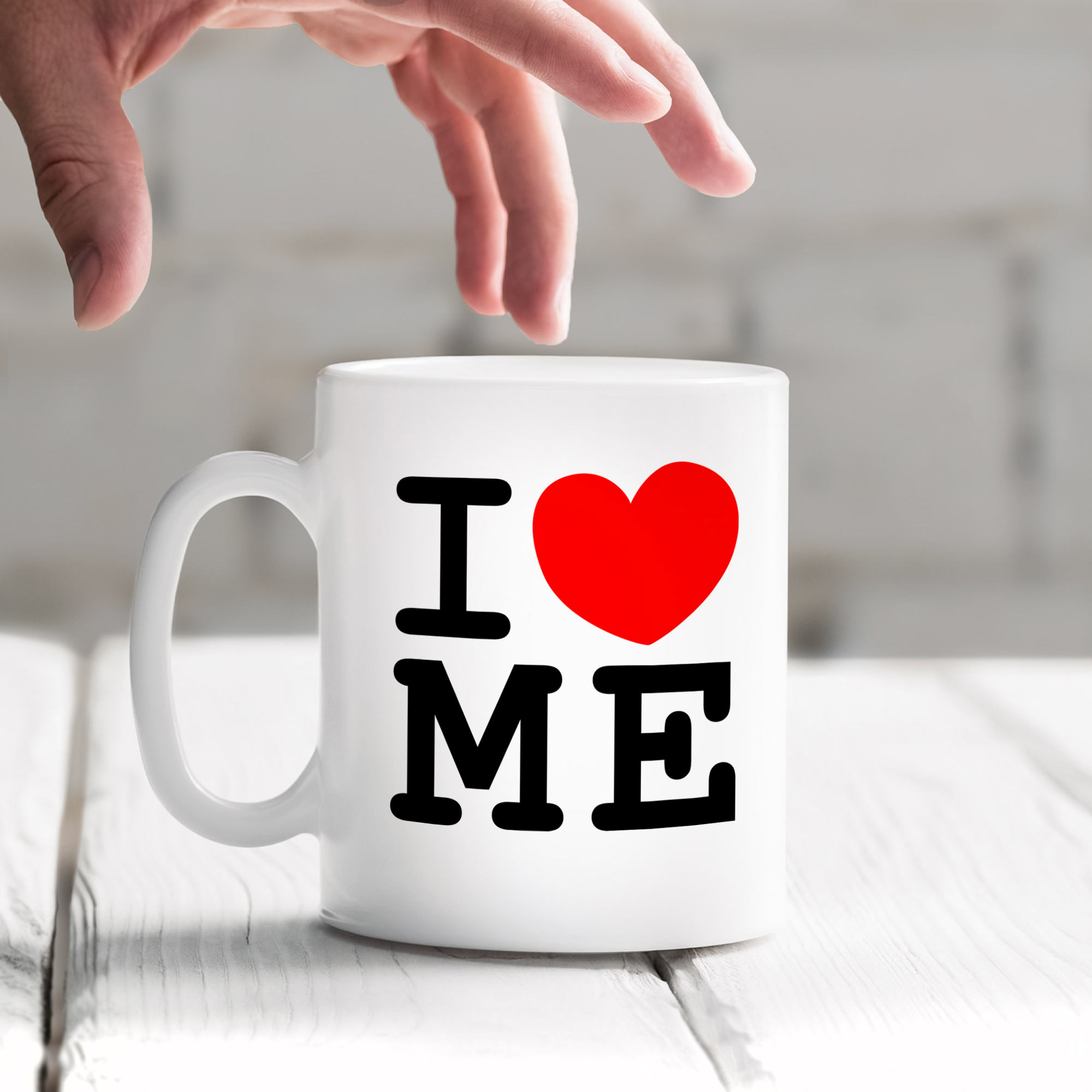 Kaffeetasse "I LOVE ME"