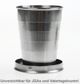 Teleskop Shotbecher mit Schlüsselanhänger