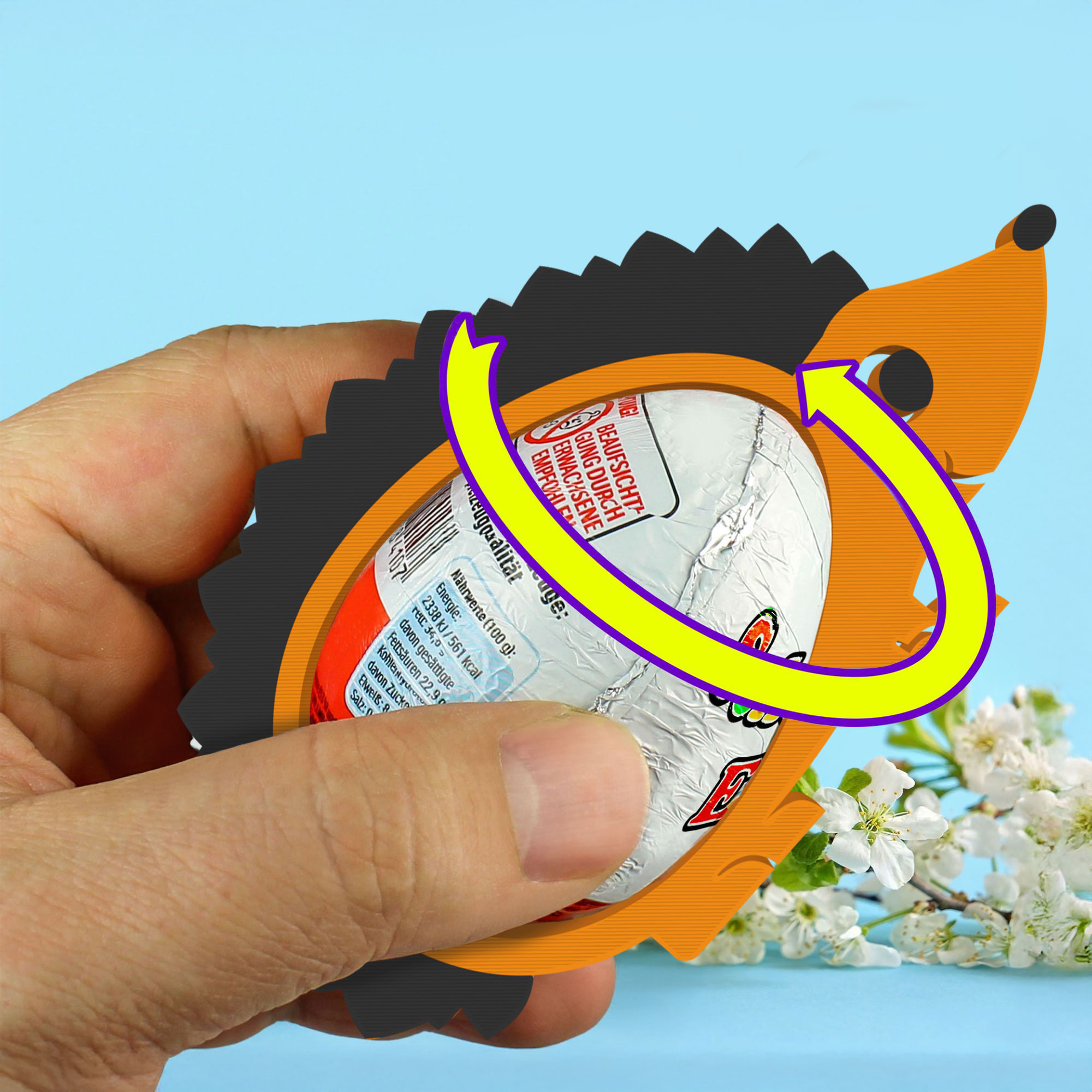 Waldtiere Ü-Ei Halter Bunt - 3er Set Waldtiere Ü-Ei Halter Bunt - 3er Set