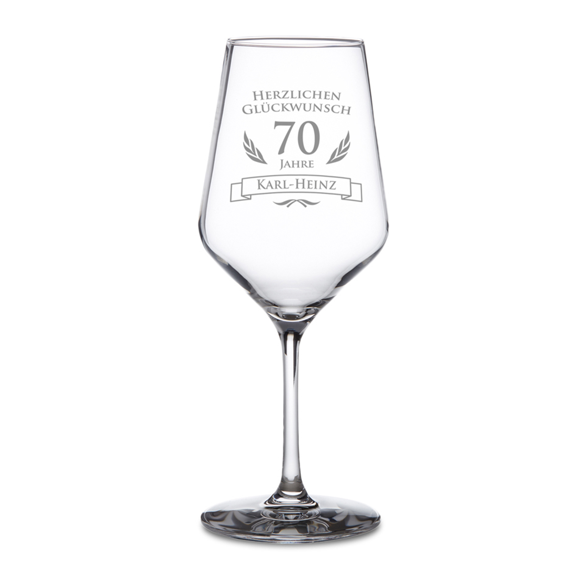 Weißweinglas zum 70. Geburtstag 2201 - 1